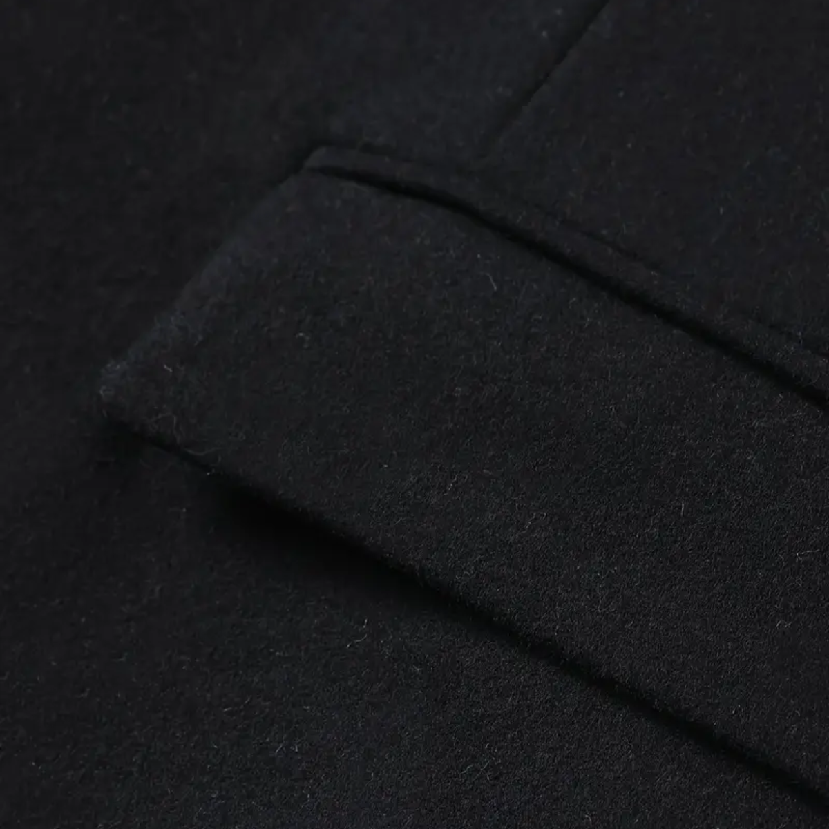 Herren Langmantel Slim Fit Stehkragen
