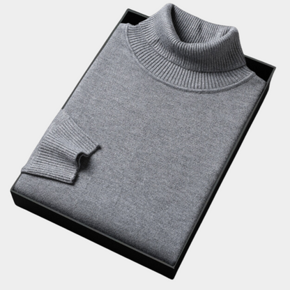 Herren Rollkragenpullover Frühling Merino
