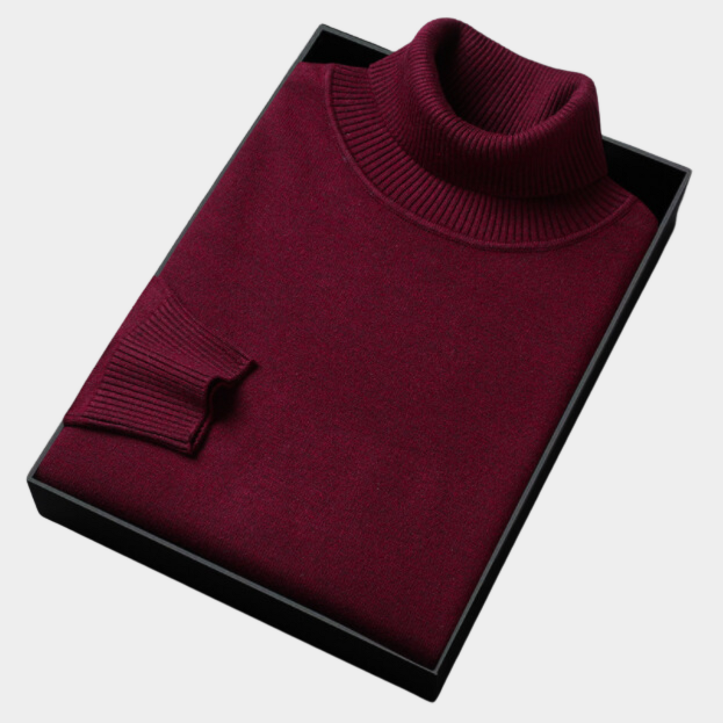 Herren Rollkragenpullover Frühling Merino