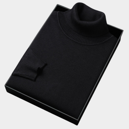 Herren Rollkragenpullover Frühling Merino