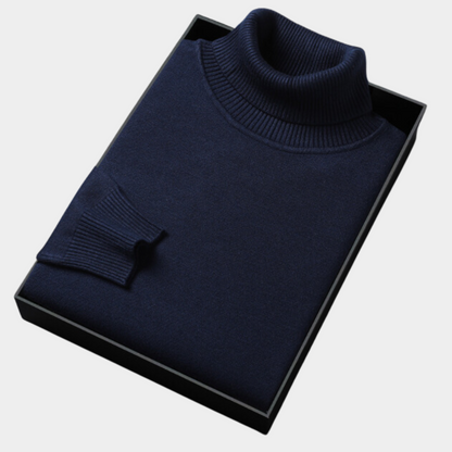 Herren Rollkragenpullover Frühling Merino