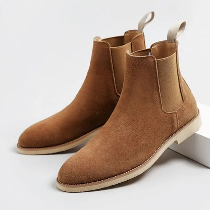 Herren Retro Chelsea Boots Mittelhoher Knöchelschaft Klassisches