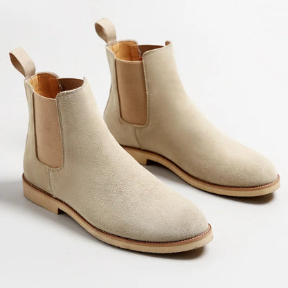 Herren Retro Chelsea Boots Mittelhoher Knöchelschaft Klassisches