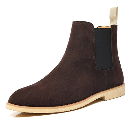 Herren Retro Chelsea Boots Mittelhoher Knöchelschaft Klassisches