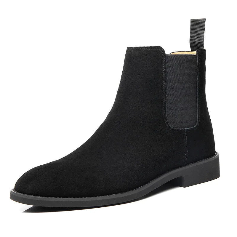 Herren Retro Chelsea Boots Mittelhoher Knöchelschaft Klassisches