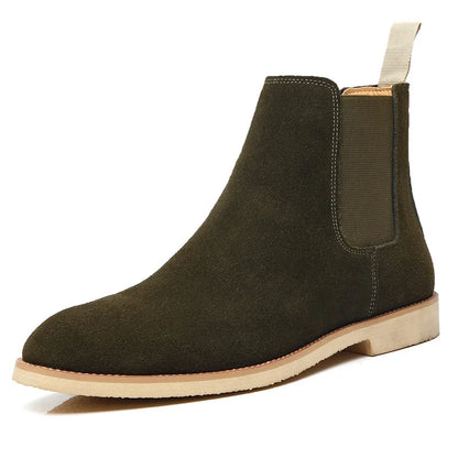 Herren Retro Chelsea Boots Mittelhoher Knöchelschaft Klassisches