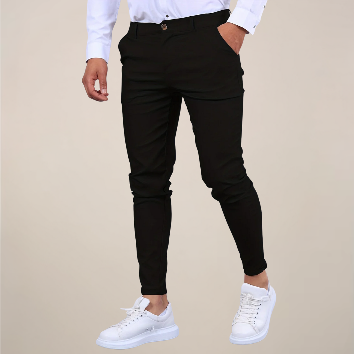 Herren Chino Hose Slim Fit schlanke Passform
