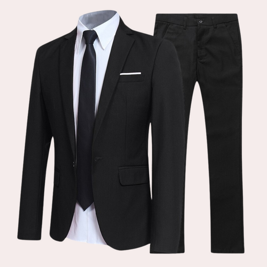 Herren Zweiknopf Anzug Set Frühjahr - Norvielle