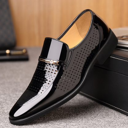 Herren Slip-On Loafers Elegantes Leder