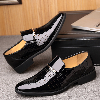 Herren Slip-On Loafers Elegantes Leder