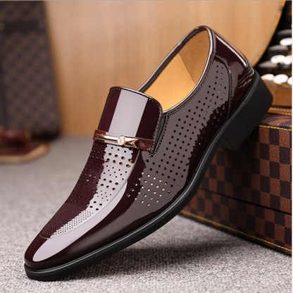 Herren Slip-On Loafers Elegantes Leder