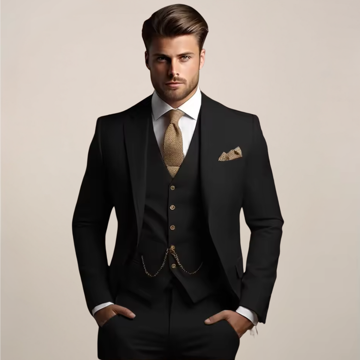 Herren 3-teiliger Anzug Formell - Norvielle