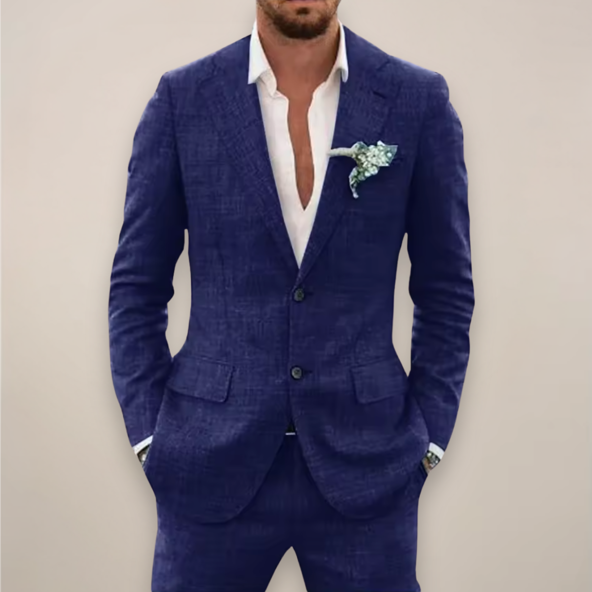 Herren Slim-Fit Anzug Set Frühling - Norvielle