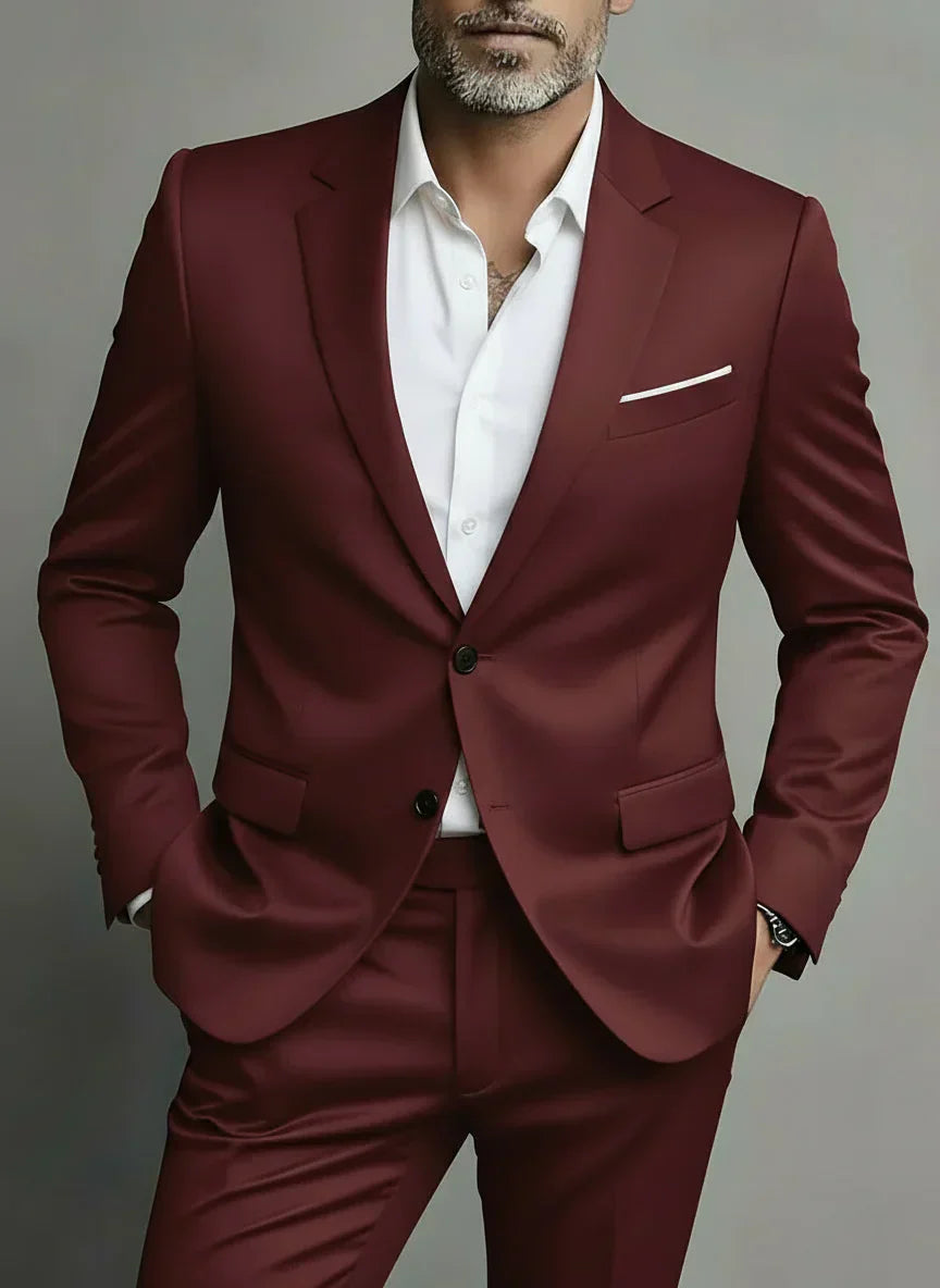 Herren Anzug Eleganter Einreihiger - Norvielle