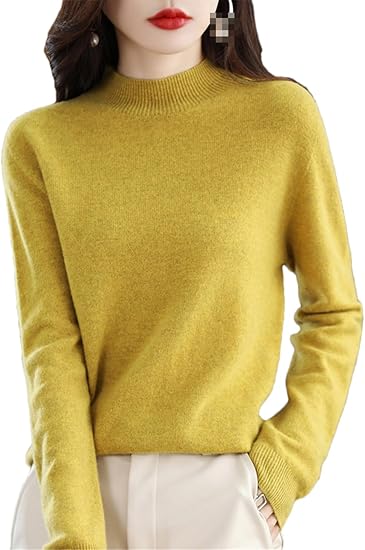Norvielle Damen Merinowolle Pullover Slim Fit