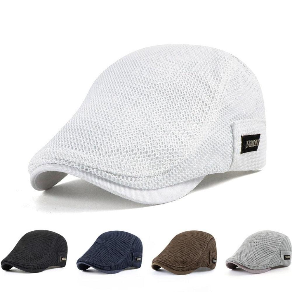Herren Schirmmütze Leicht Baumwolle Beige - Norvielle