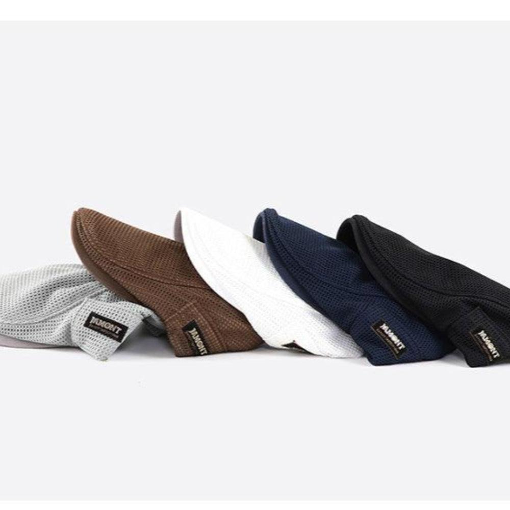 Herren Schirmmütze Leicht Baumwolle Beige
