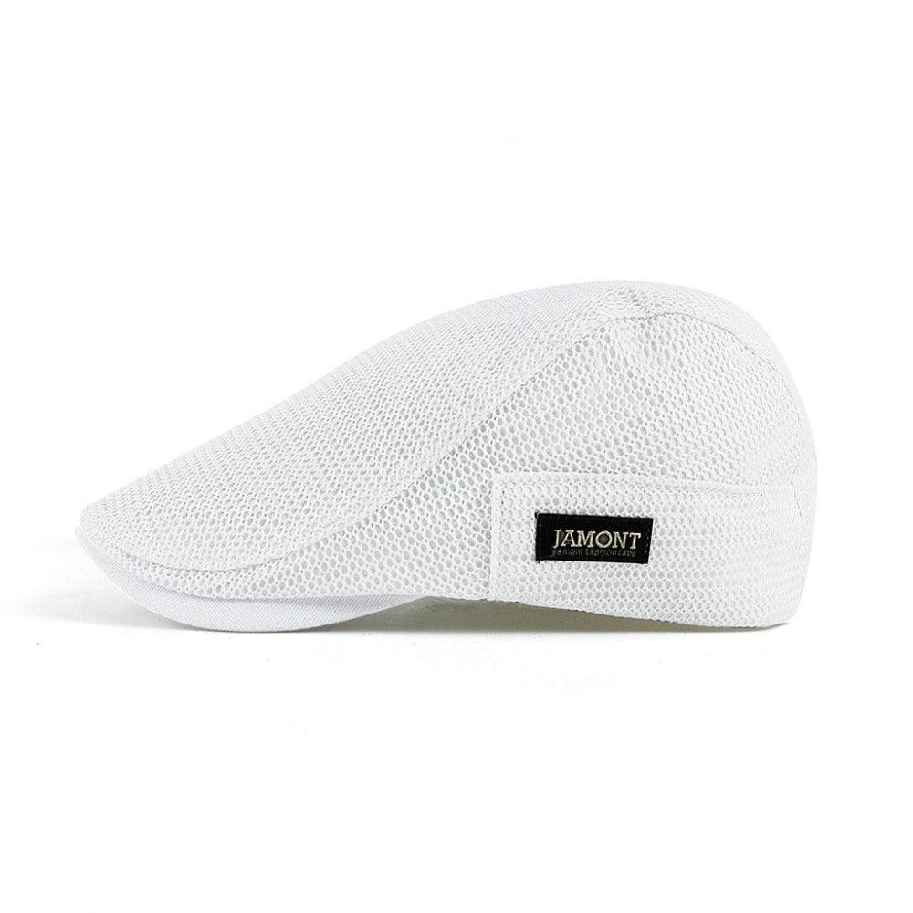 Herren Schirmmütze Leicht Baumwolle Beige