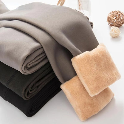 Weiche Damen Fleece-Leggings Warm Winter
