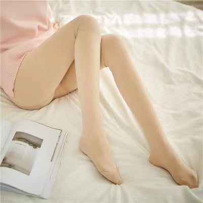 Weiche Damen Fleece-Leggings Warm Winter