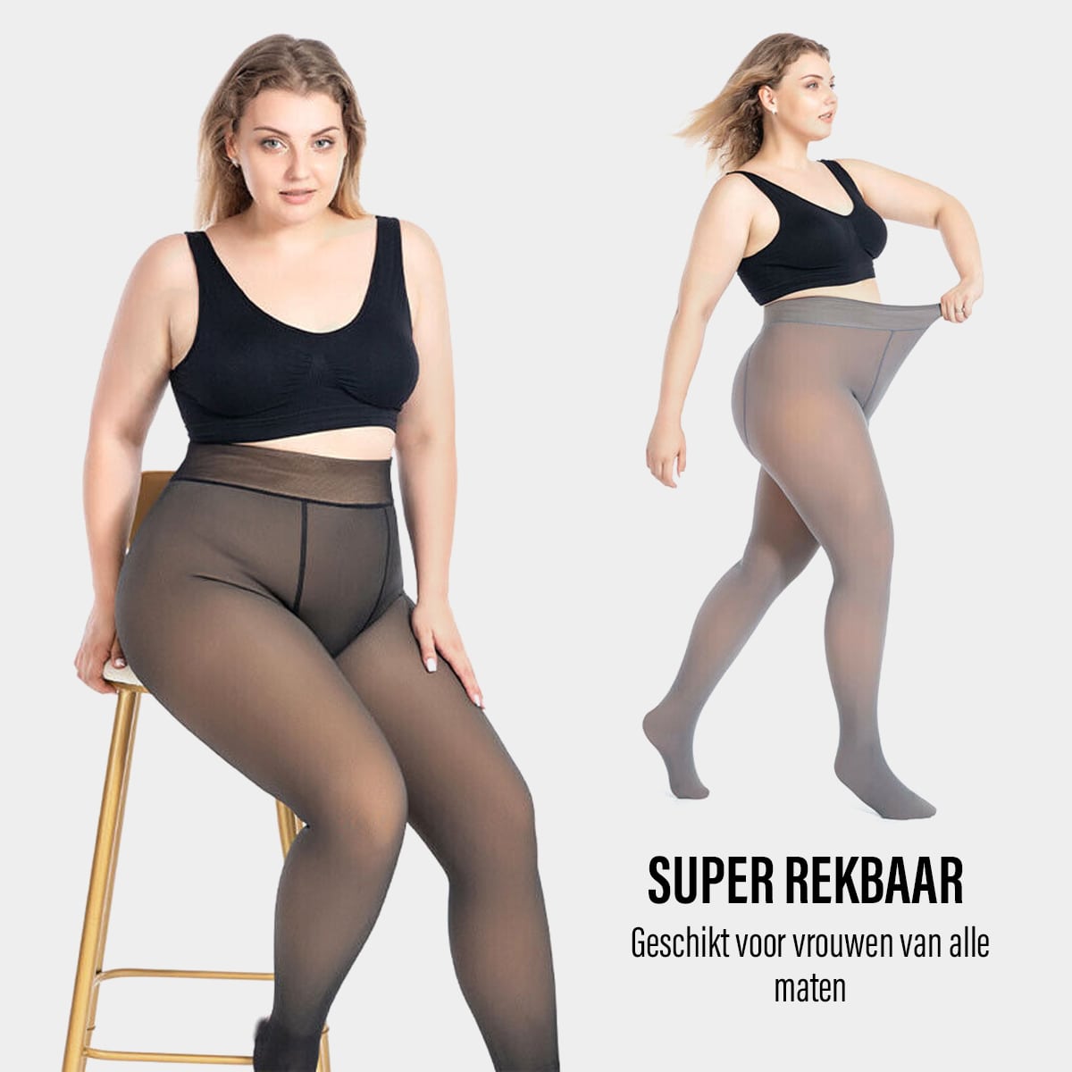 Weiche Damen Fleece-Leggings Warm Winter