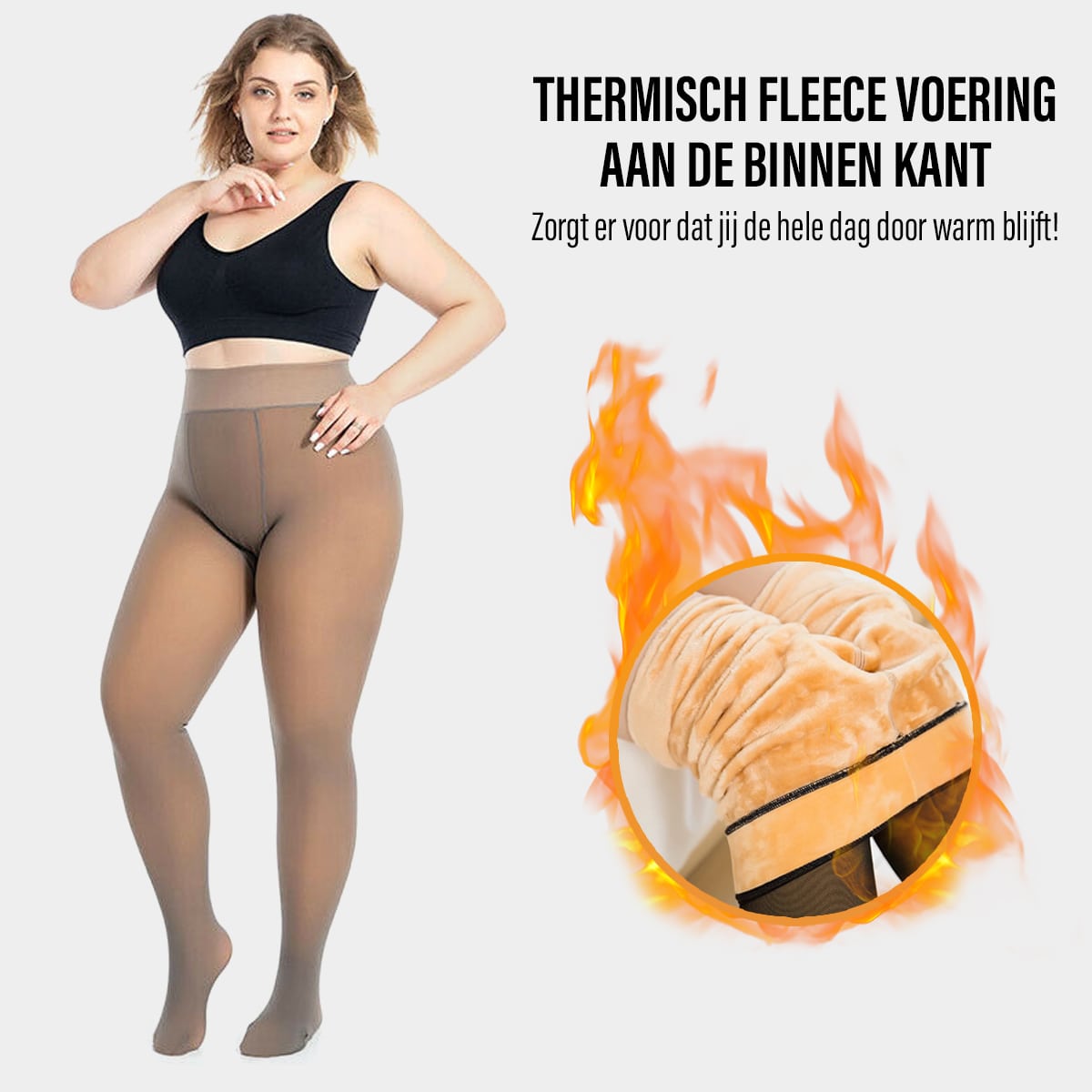 Weiche Damen Fleece-Leggings Warm Winter