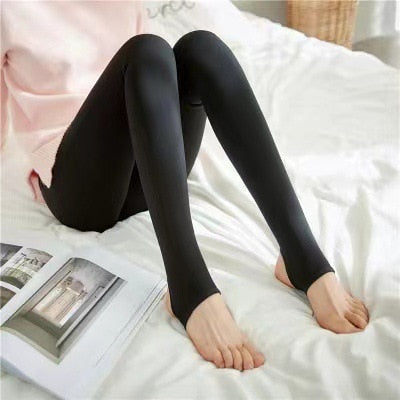 Weiche Damen Fleece-Leggings Warm Winter