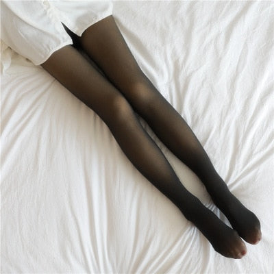 Weiche Damen Fleece-Leggings Warm Winter