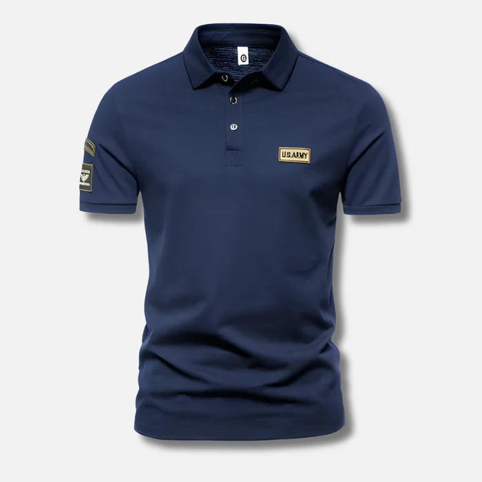 Herren Militärpolos Sommer Baumwolle Beige - Norvielle