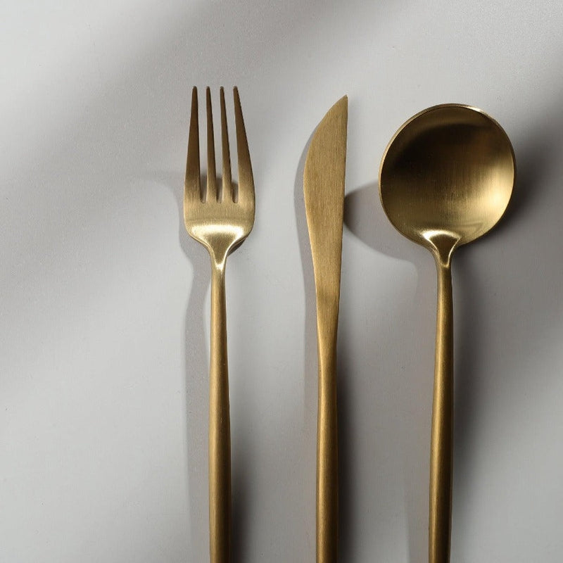 Minimalistisch Edelstahl Besteck