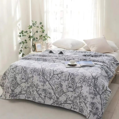 Mirel Ganzjahres-Decke Baumwolle Blumenmuster