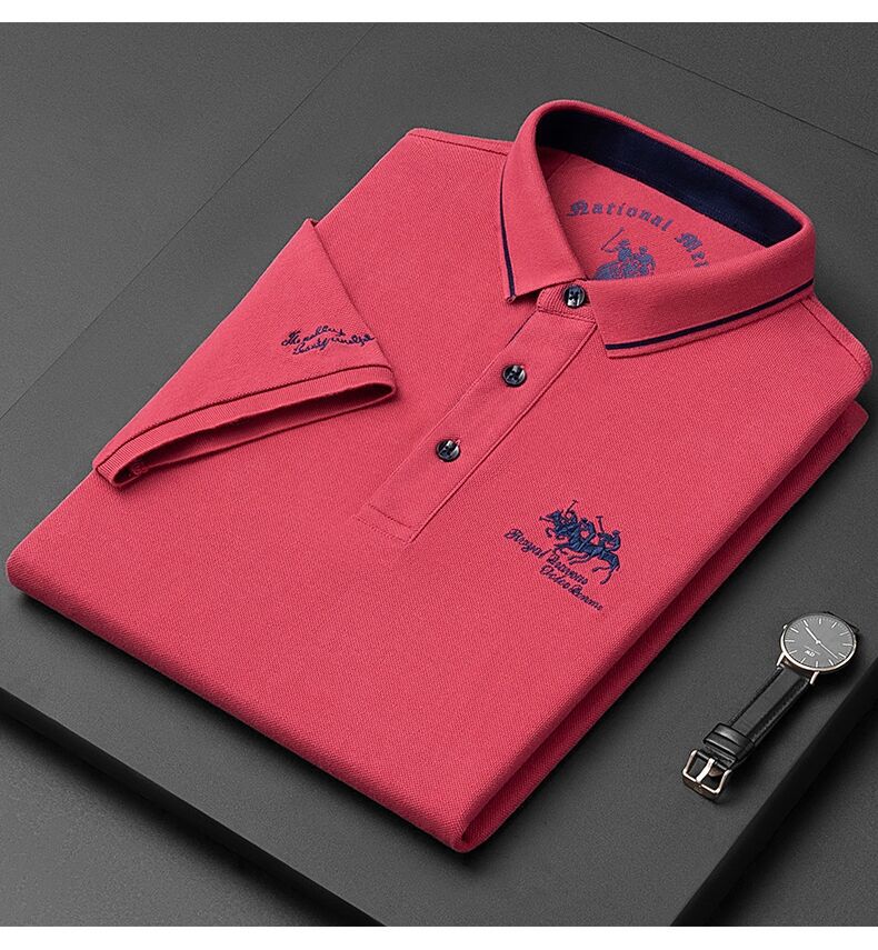 Miles Herren Polo Shirt mit Stickerei