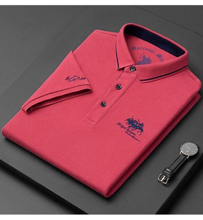 Miles Herren Polo Shirt mit Stickerei