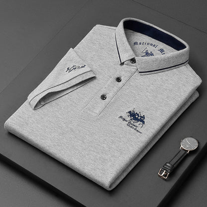 Miles Herren Polo Shirt mit Stickerei