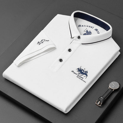 Miles Herren Polo Shirt mit Stickerei
