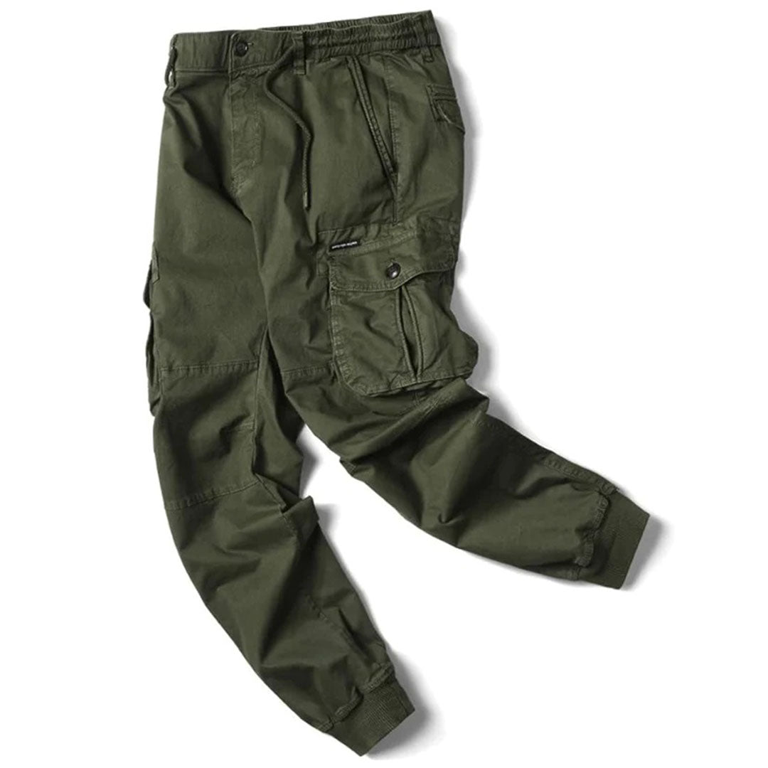 Herren Cargohose Jogger mit Bündchen