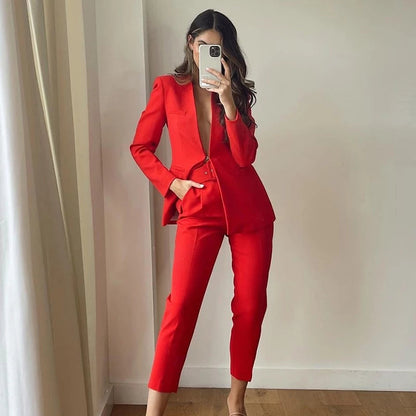 Damen Hochbundhose mit Gürtel und Taschen Lässig