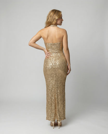 Damenkleid Hochgeschlitzt