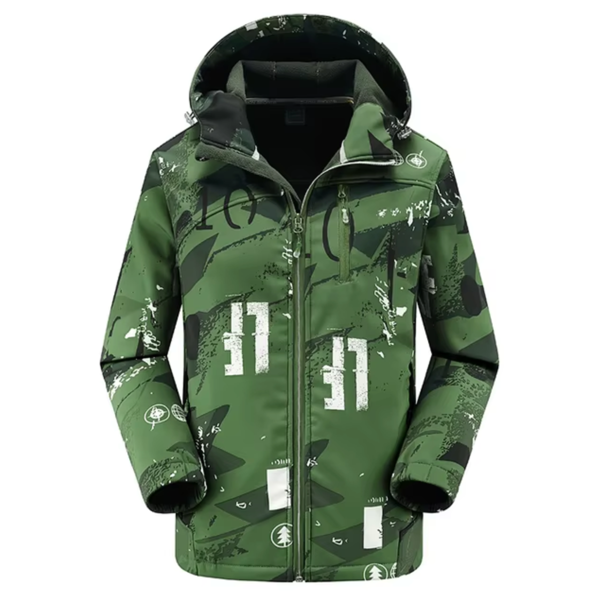 Norvielle Damen Winterjacke Softshell Wasserfest mit Kapuze