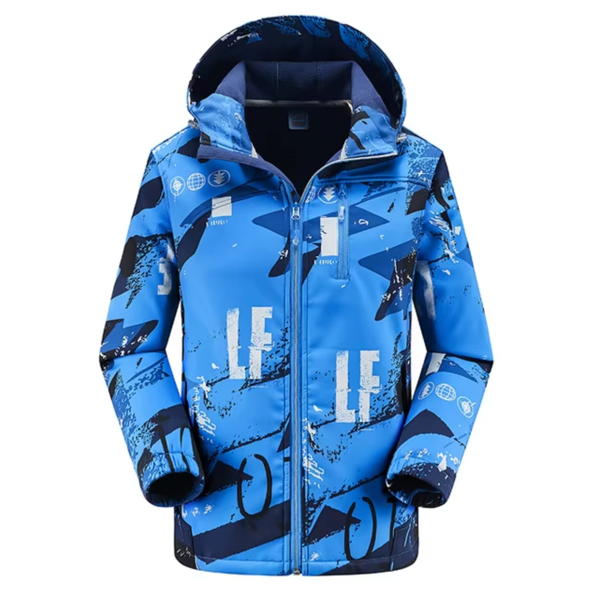Norvielle Damen Winterjacke Softshell Wasserfest mit Kapuze - Norvielle