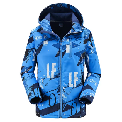 Norvielle Damen Winterjacke Softshell Wasserfest mit Kapuze - Norvielle