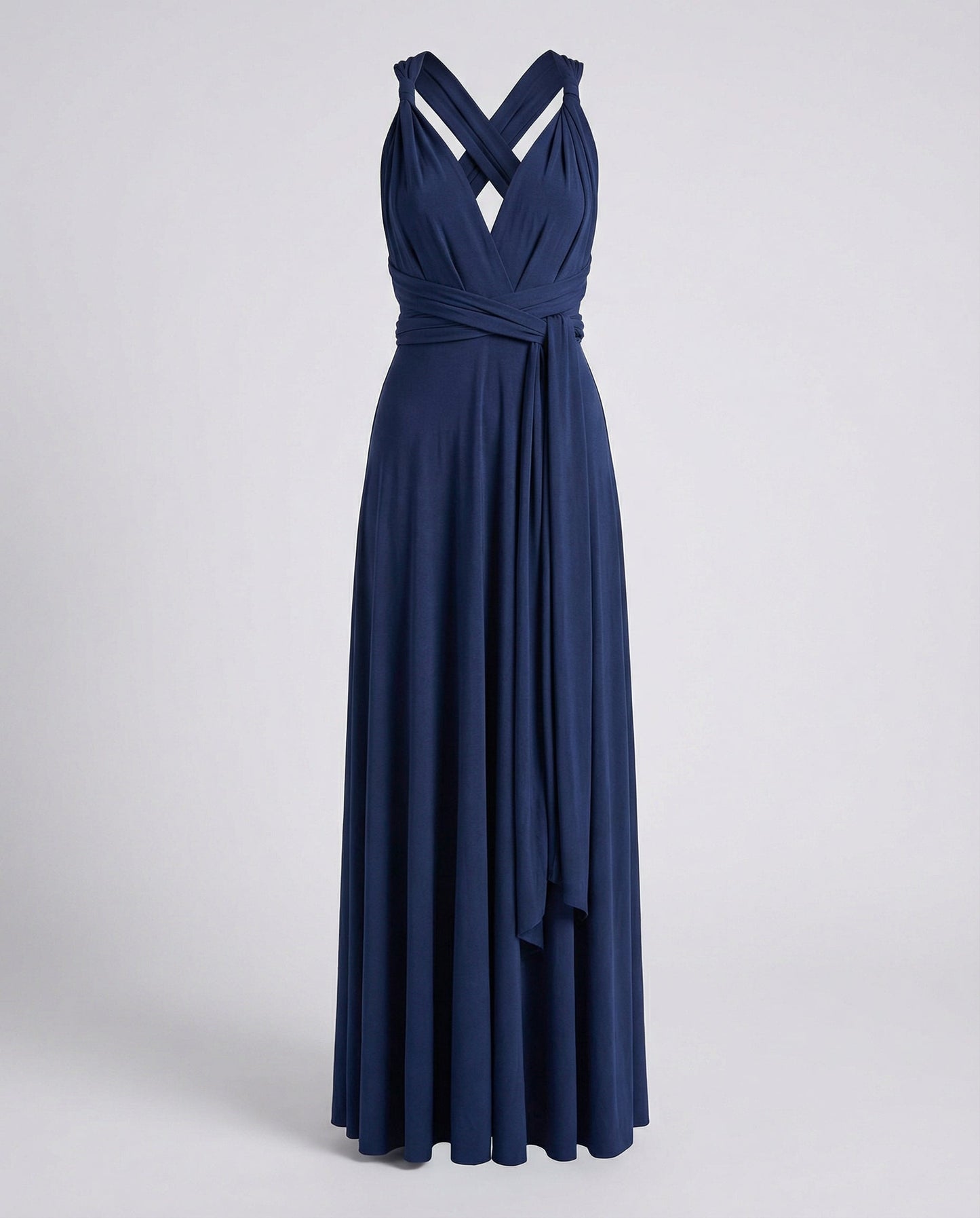 Damen Wickelkleid Baumwolle Vielseitig