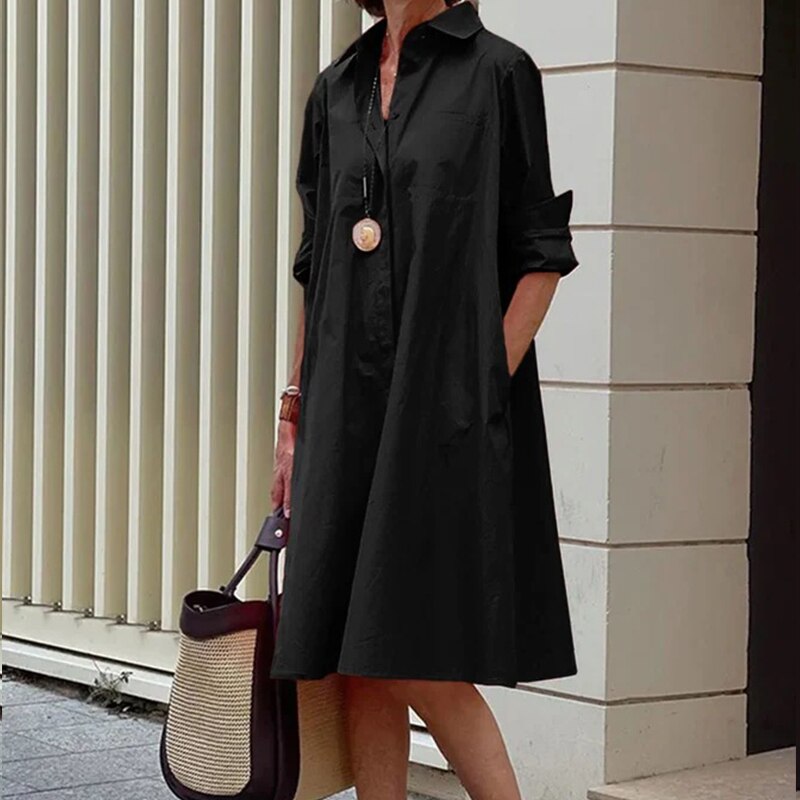 Damen Sommerkleid Leicht Komfortabel - Norvielle