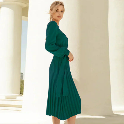 Damen Strickkleid Vielseitig Lang