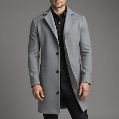 Herren Wintermantel Slim Fit Klassisch