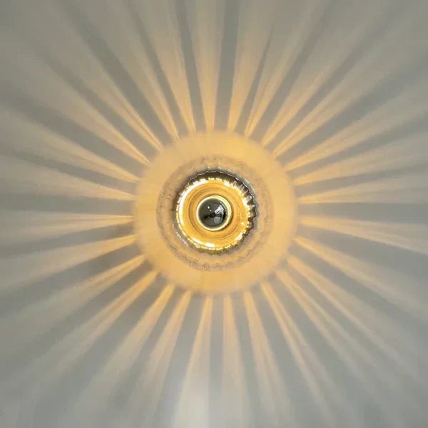 Moderne Glas Wandleuchte Strahlen-Effekt