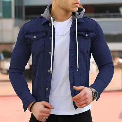 Norvielle Herren Denim-Hoodie