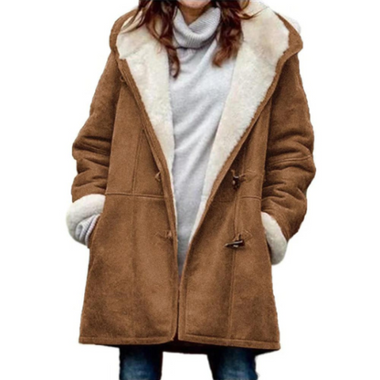 Damen Winterjacke Kaswina Kapuze Fleece