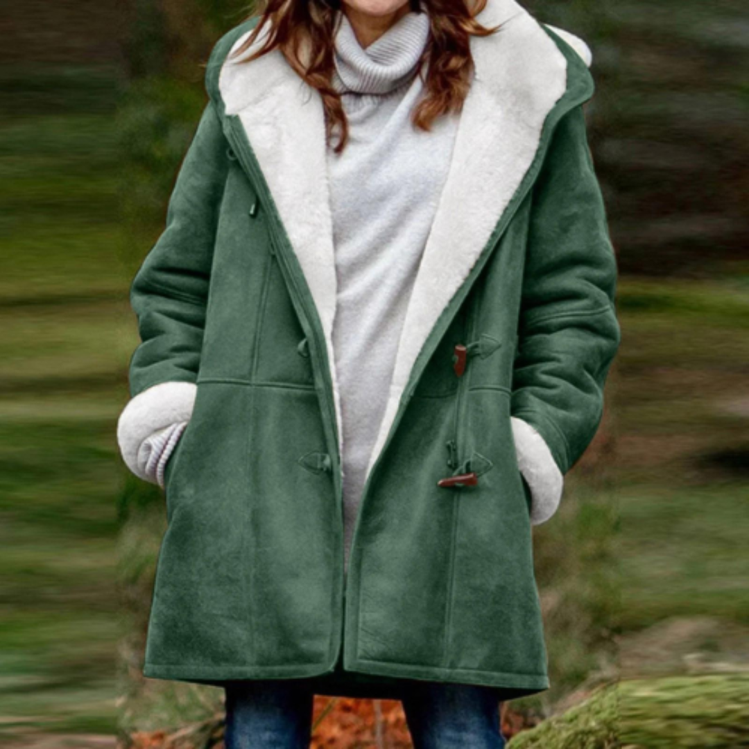 Damen Winterjacke Kaswina Kapuze Fleece