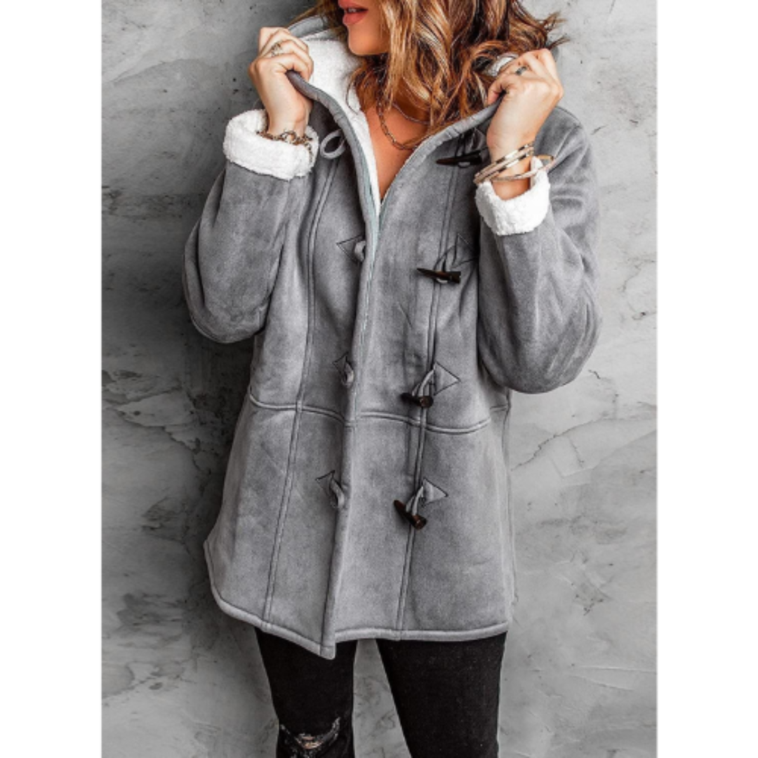 Damen Winterjacke Kaswina Kapuze Fleece